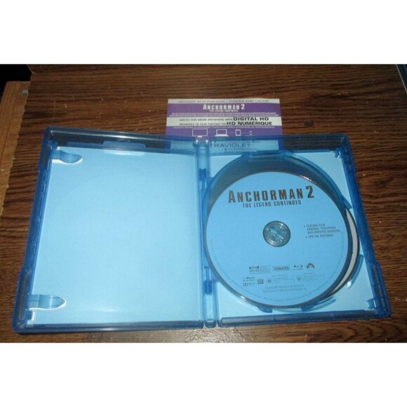 Anchorman 2: The Legend Continues (Blu-ray Disc, 2014, 3-Disc Set, Canadian) - Picture 2 of 4